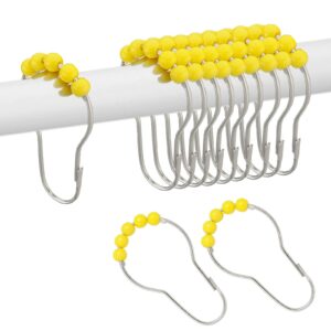 white shower curtain hooks